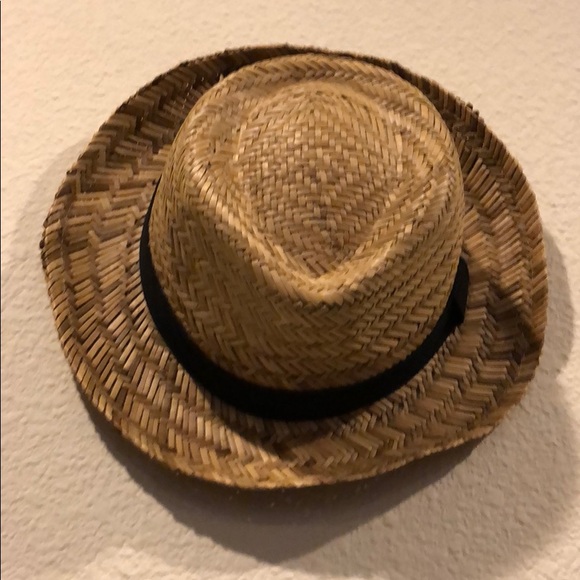 Forever 21 Accessories - Woven straw hat black ribbon Forever 21 Accessories - Woven straw hat black ribbon